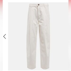 Magda Butrym Cream high rise straight Women Jeans